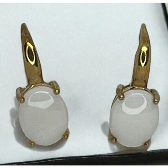 Victoria Townsend 18K Gold Vermeil Natural Opal Earrings(3 cts.)Luxury Stunning - Picture 2 of 9